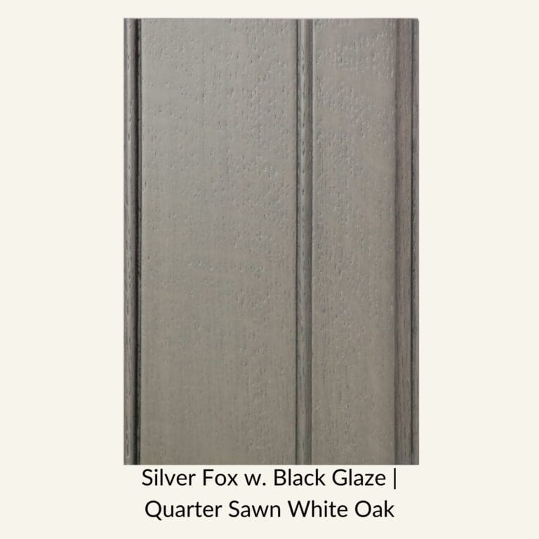 Silver Fox w Black Glaze Quarter Sawn White Oak
