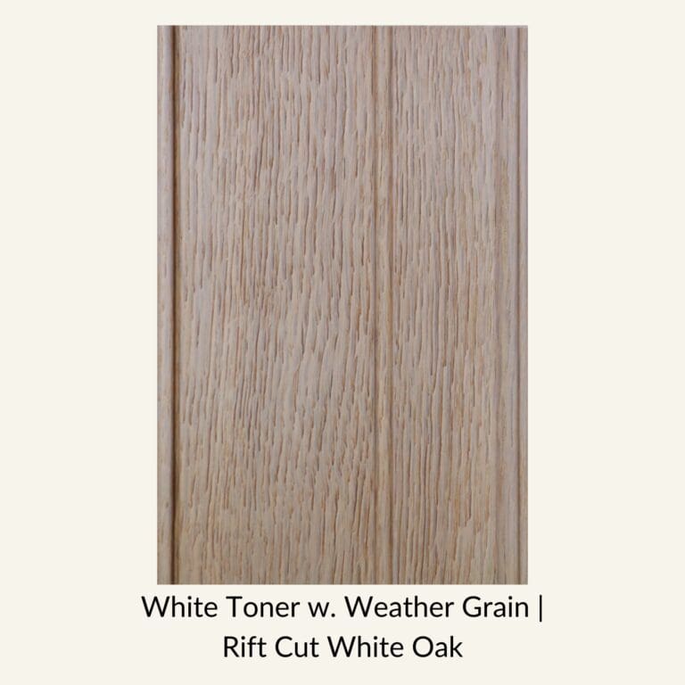 White Toner w Weather Grain Rift Cut White Oak