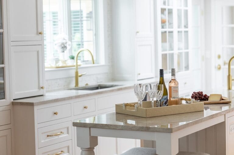 Island with sink in back 1