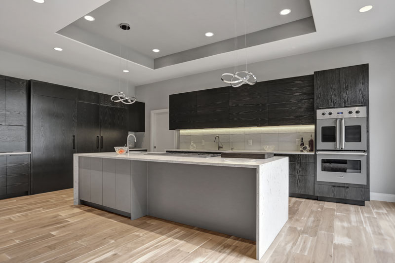 Modern Kitchen with Black Cabinets Modern Kitchen Design with Black Cabinets