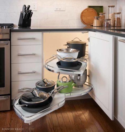 Cabinet Storage Ideas for Pots and Pans Cabinet storage ideas for pots and pans to avoid reaching and making a lot of noise