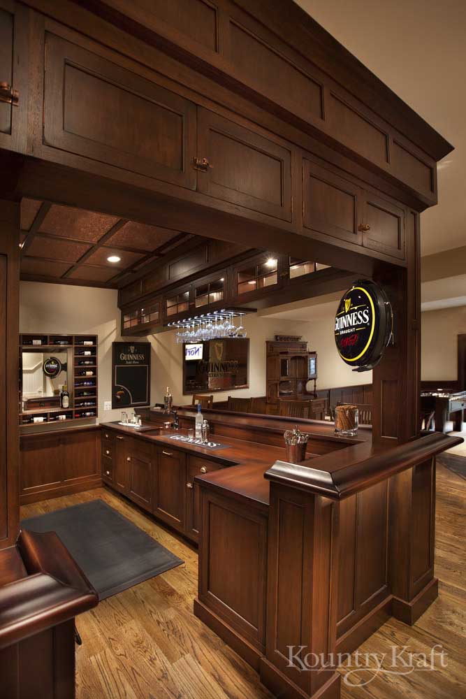 Custom Bar Cabinets to Entertain Guests