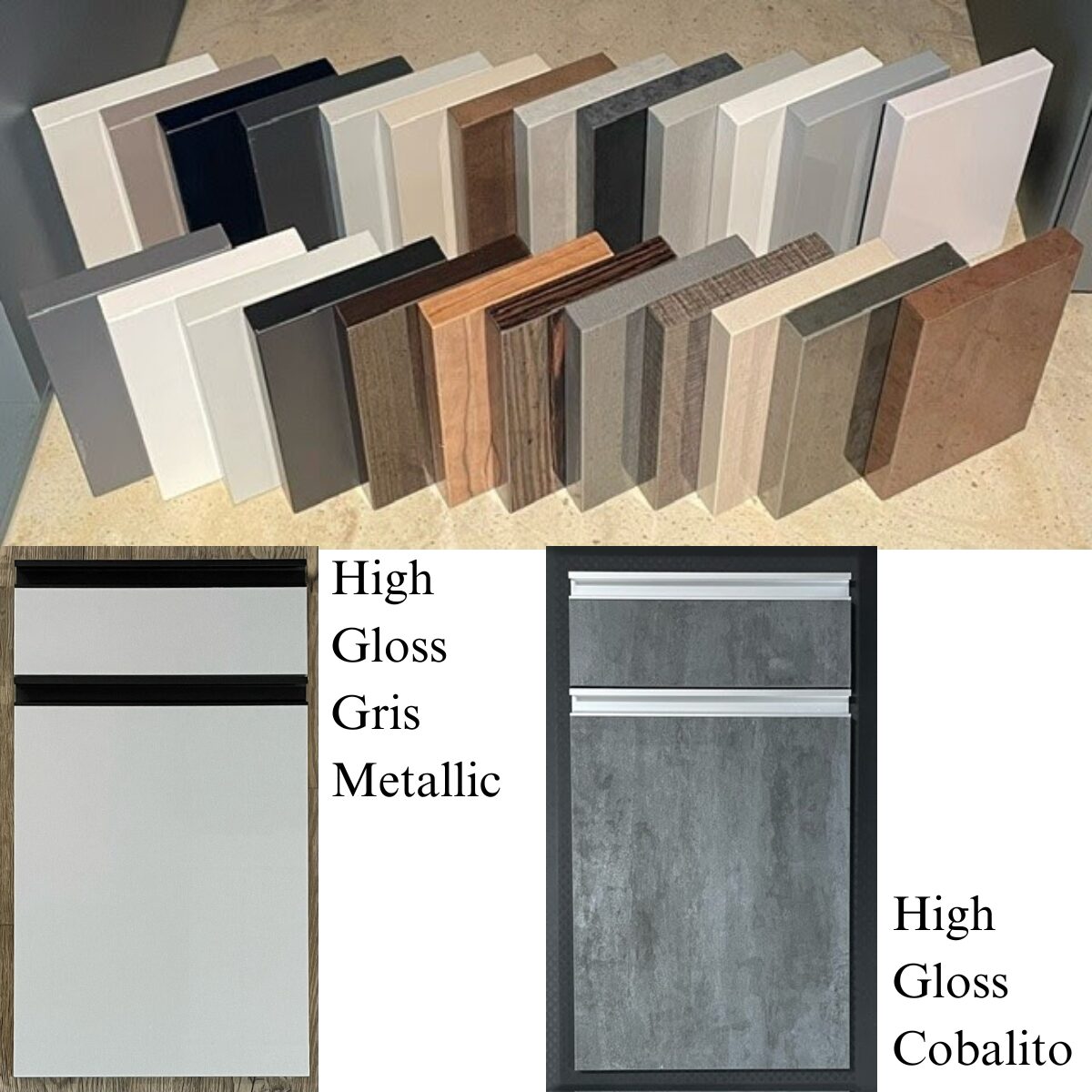 High Gloss cabinets by Kountry Kraft Cabinetry.
