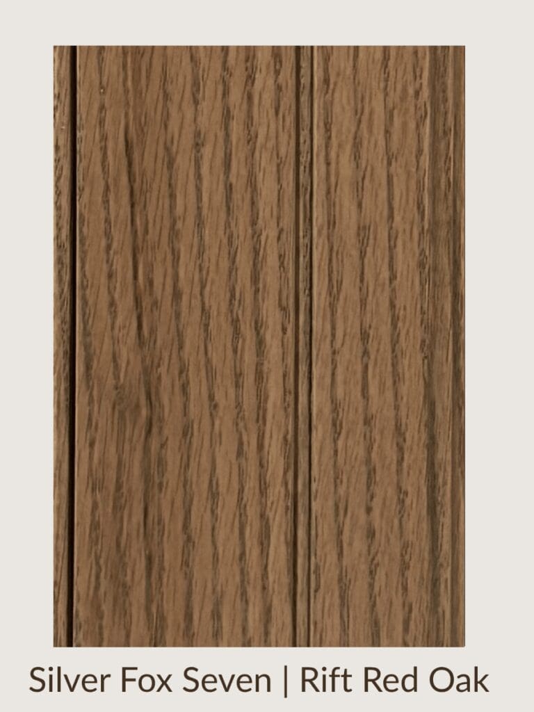 Silver Fox 7 Rift Red Oak