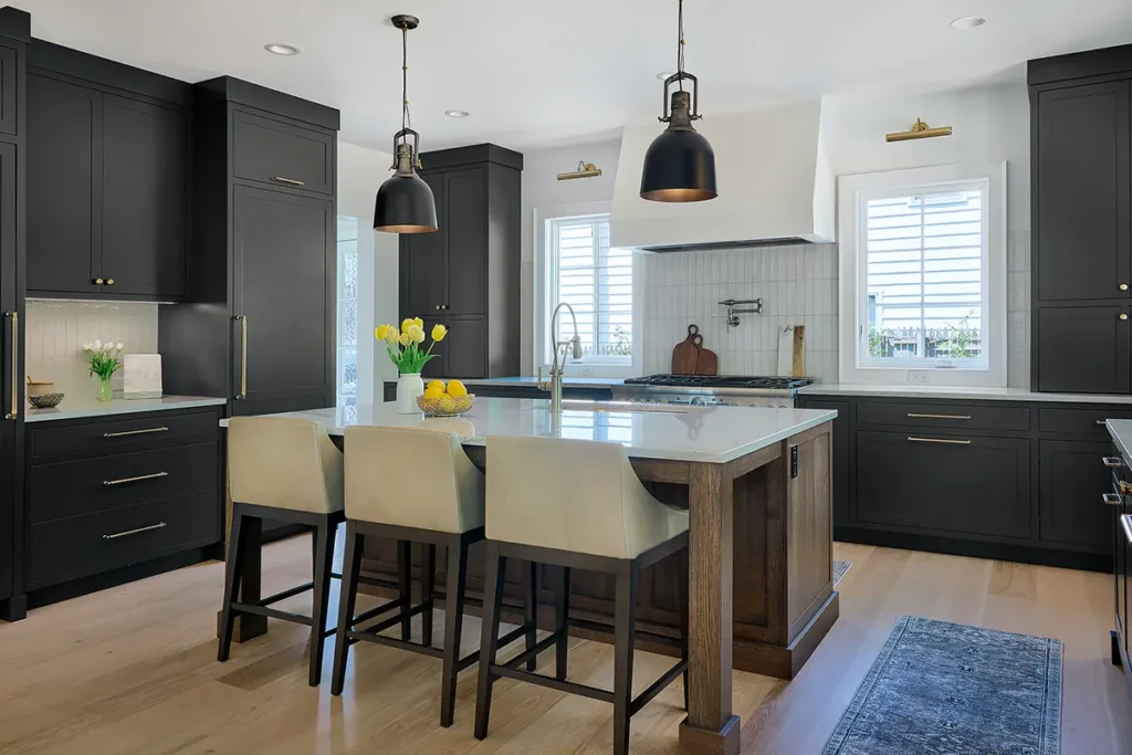 Custom Modern Black Kitchen