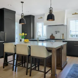 Custom Modern Black Kitchen