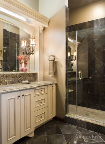 Custom Bathroom Vanity in Baltimore, MD with stone countertops