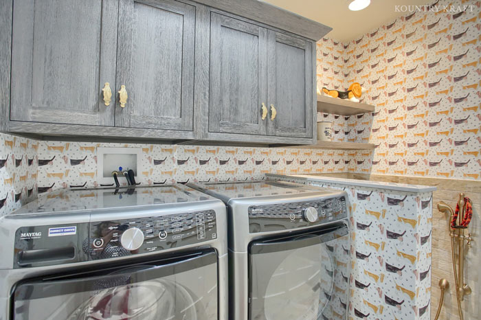 Silver Fox Laundry Room Cabinets for a home located in Wernersville, Pennsylvania